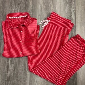 ❤️Vineyard Vines❤️ Red Striped Pajamas